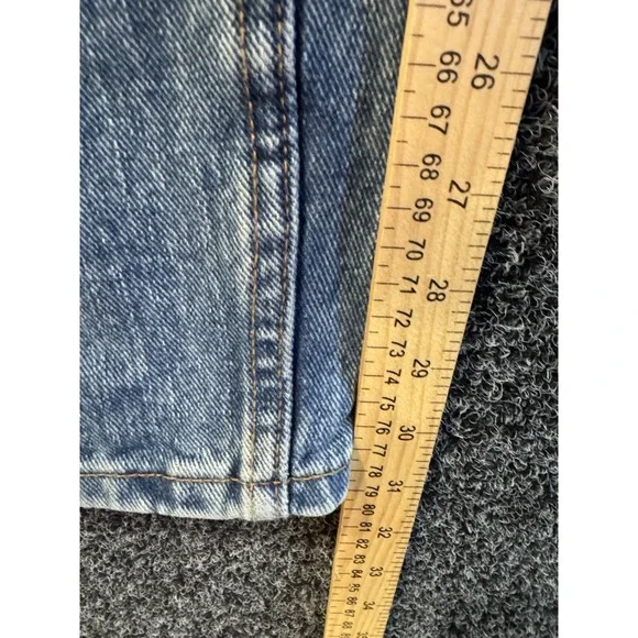 Lee Regular Fit Men's 38x32 Straight Leg Denim Blue Jeans 5 Pockets Fly Cotton - Picture 7 of 8